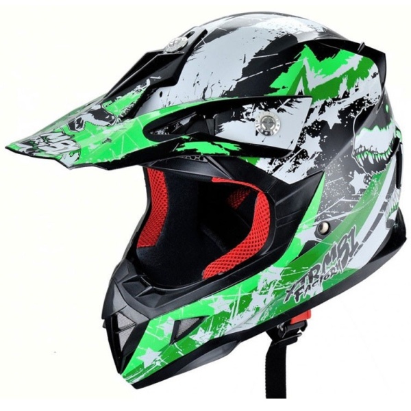 Casca Moto Atv Off-Road Integrala Hecht Mozaic Design, Multicolor Marime XL 54915XL